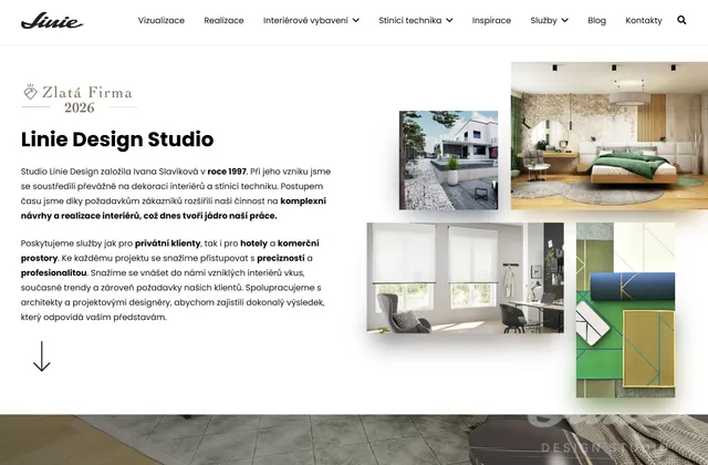 Náhled webu liniedesign.cz