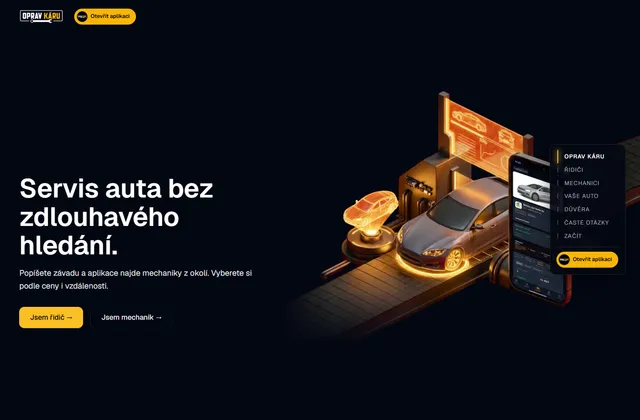 Náhled webu opravkaru.cz